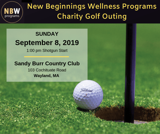 New Beginnings Wellness Programs Charity Golf Outing 2019 ad