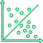 Scatter Point Graph - Green