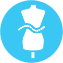 Size and Fit Icon Circle