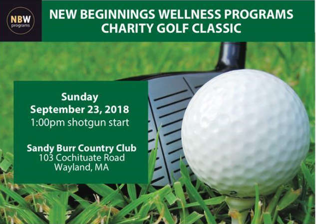 New Beginnings Wellness Program Charity Golf Classic 2018 flyer
